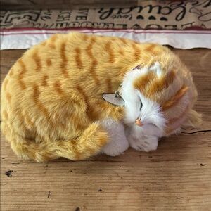 Perfect Petzzz Cat Tabby Orange Breathes Snores